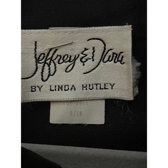 Jeffrey and Dara dress size 9 pleated bottom fit and flare black - Picture 3 of 8